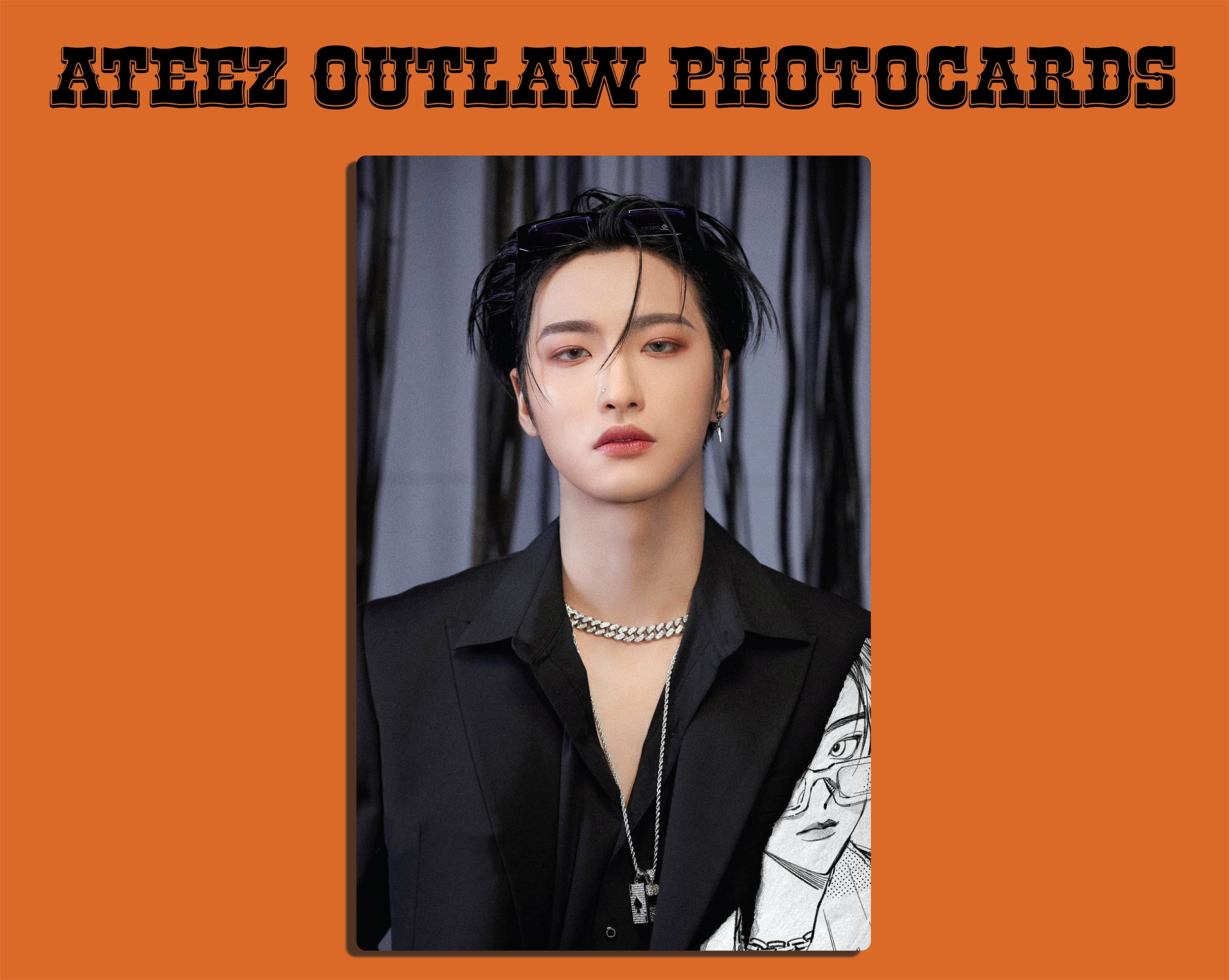 ATEEZ Outlaw Photocards || Unofficial/fanmade - Etsy