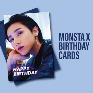 Monsta X OT7 Birthday Cards - Perfect Gift for Monbebes