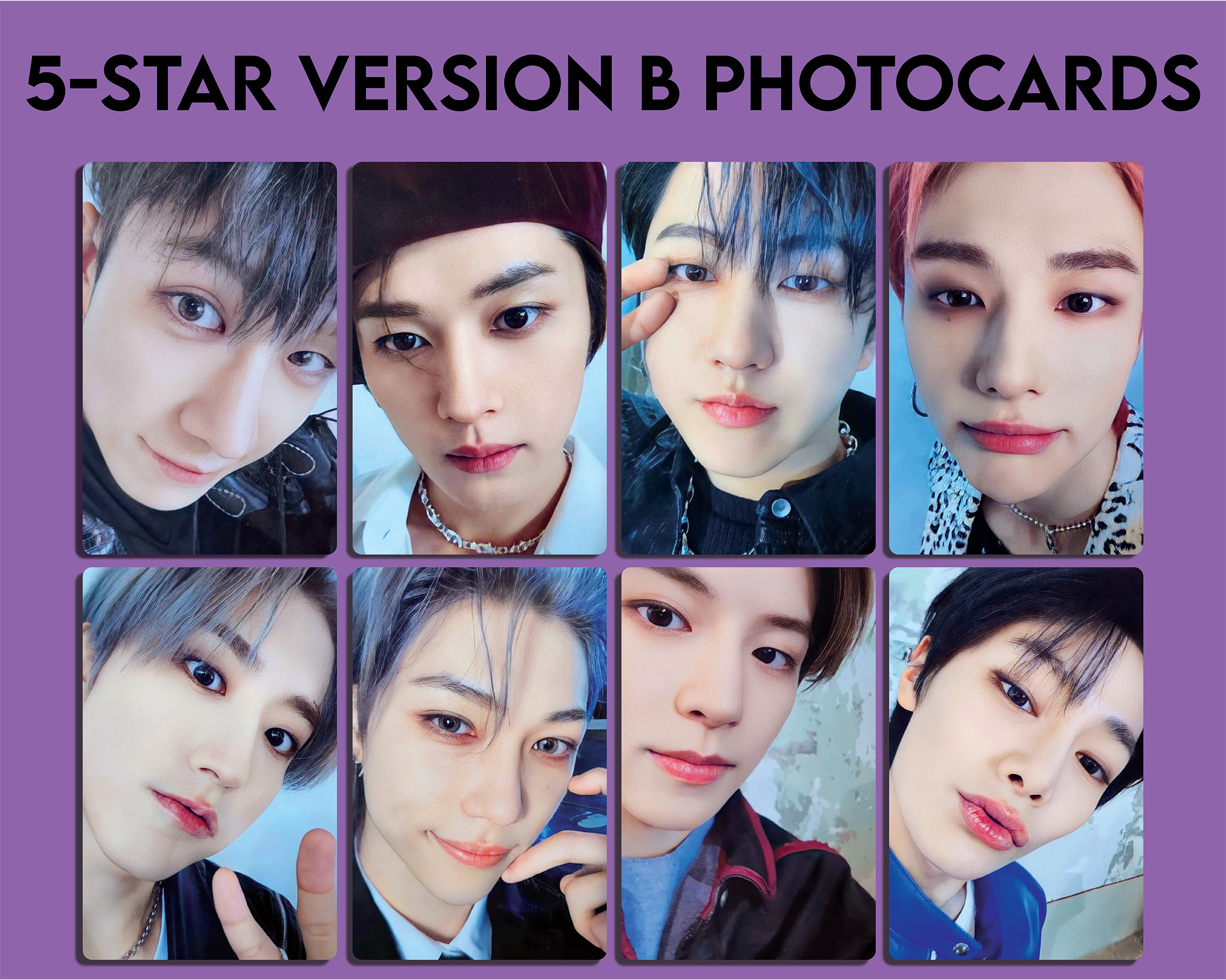 Stray Kids 5-star Version B Photocards - (unofficial/fanmade) - Etsy