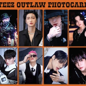 ✩⡱ATEEZ ペンライト フォトカードセット✩⡱ ATEEZ 両面ライトスティックフォトカードセット - メンバー8人