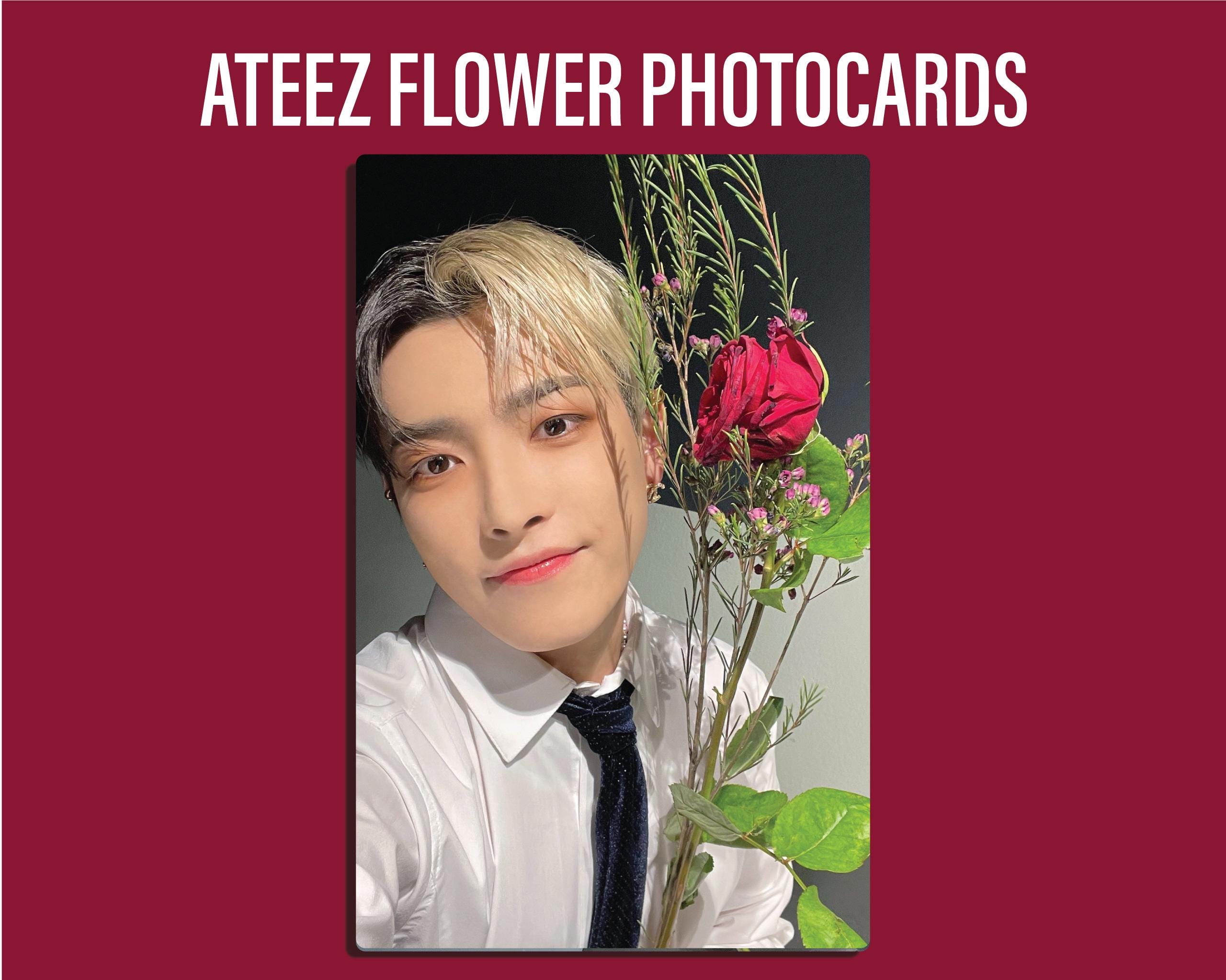ATEEZ Flower Photocard Set - Set of All 8 Members - (lomocards