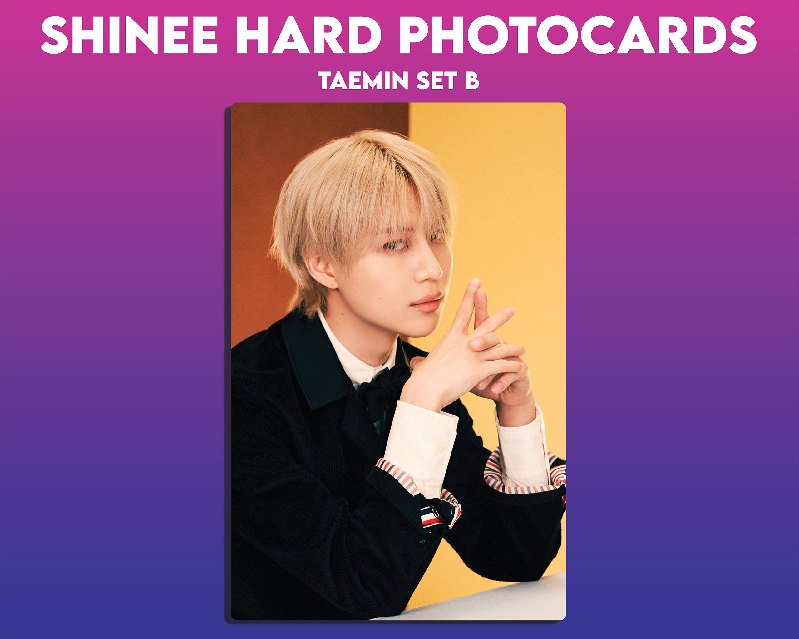 Shinee HARD Photocards || Unofficial/fanmade - Etsy