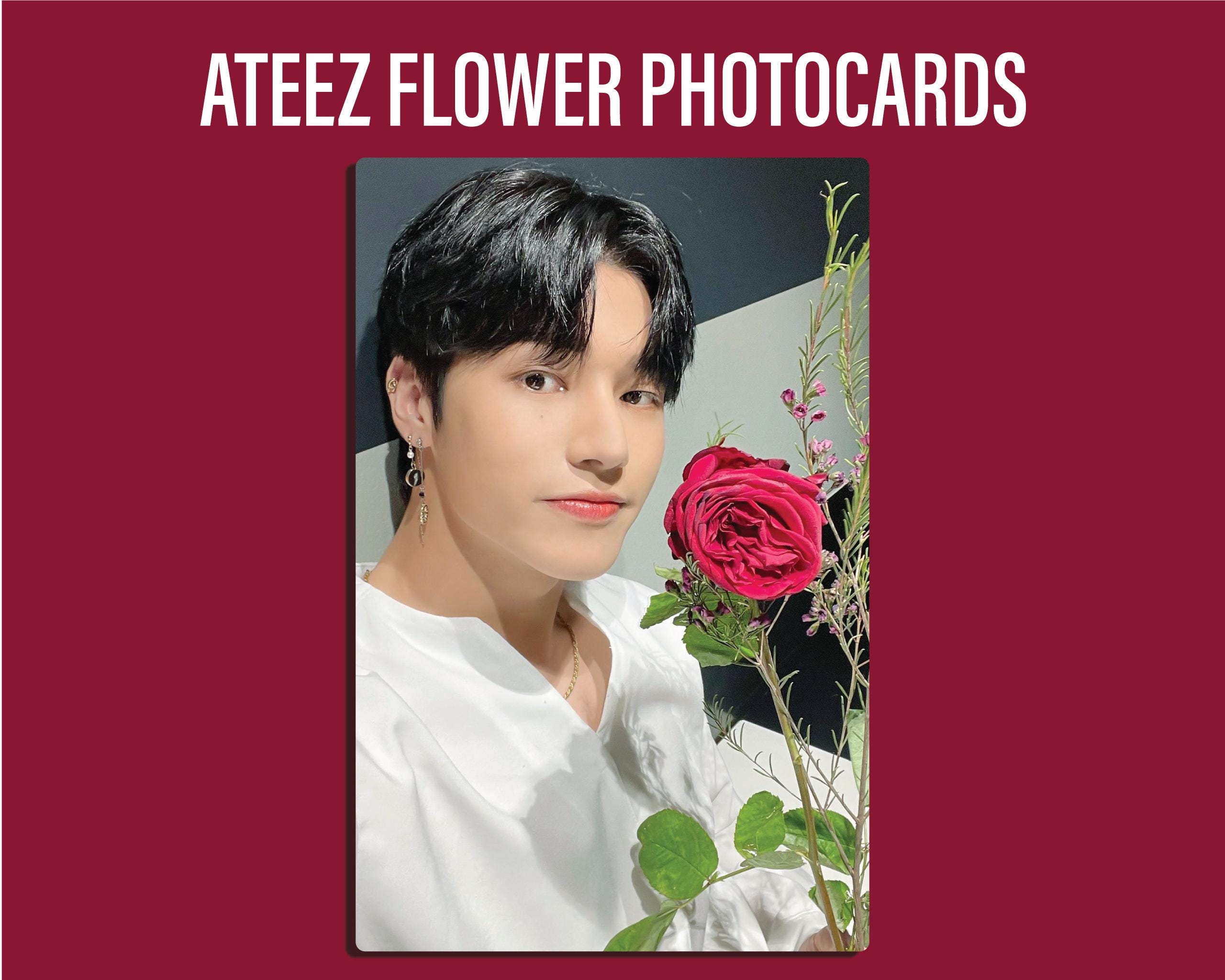 ATEEZ Flower Photocard Set - Set of All 8 Members - (lomocards