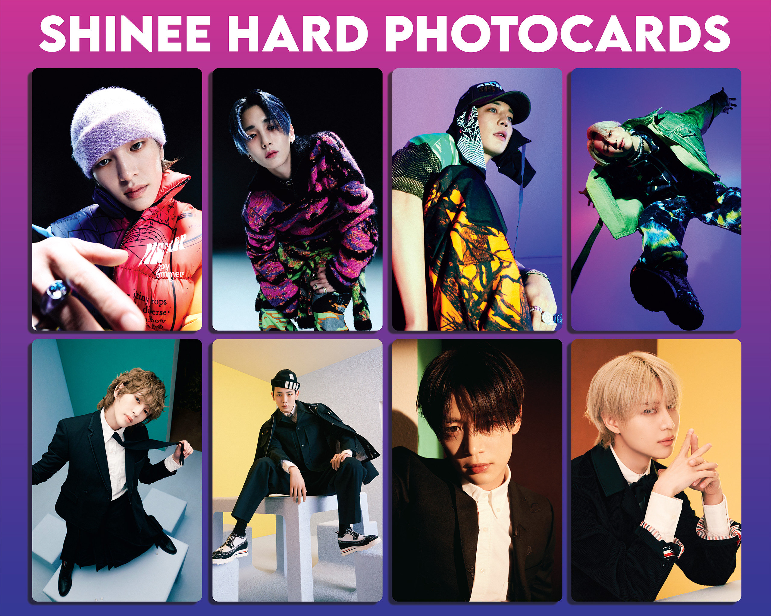 Shinee HARD Photocards || Unofficial/fanmade - Etsy