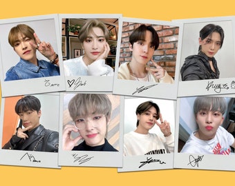 ATEEZ 非公式サイン入りポラロイド - 8枚セットまたはメンバー個別