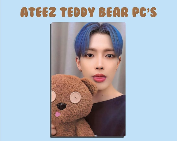 ATEEZ Teddy Bear Photocards || Lucky Draw PC || Unofficial/fanmade
