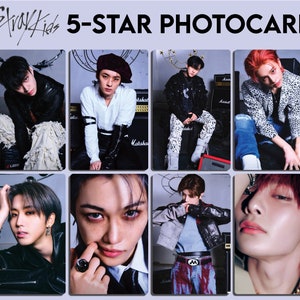 Stray Kids - 5-Sterne Fotokarten Set - (Lomocards/Fanmade)