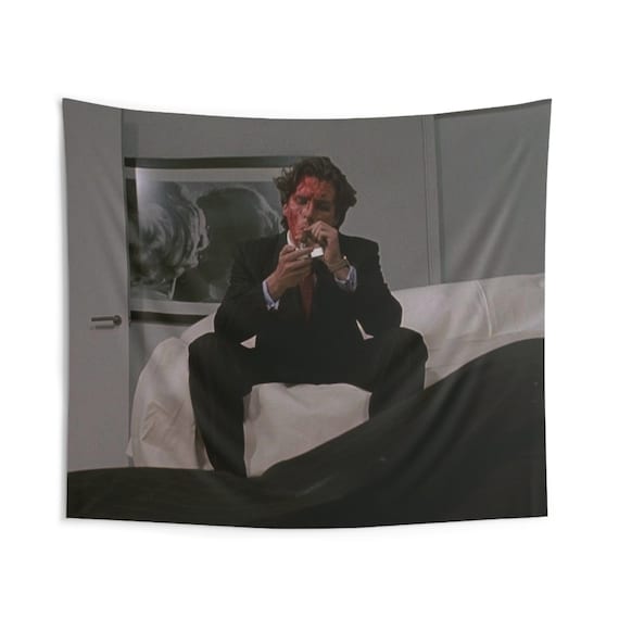 American Psycho Patrick Bateman Sigma Flag tapestry Dope Bedroom Wall Decor for Gym Bros Etsy UK