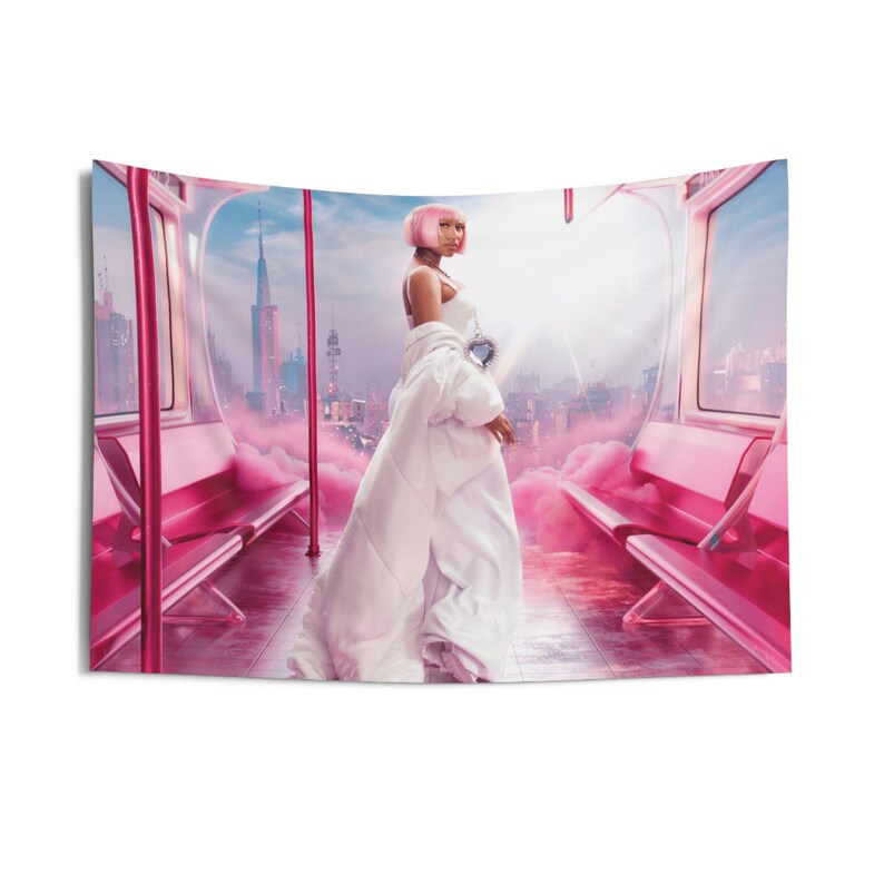 Exclusive Nicki Minaj Pink Friday 2 Tapestry/flag Rap Flags Etsy