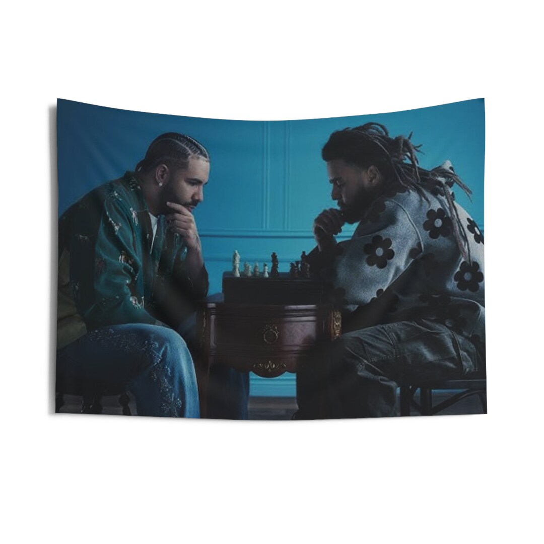 Exclusive Drake X J. Cole Tapestry Rap Legends Drake and J. Cole Flags