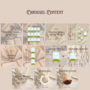 Social Media Template, Bookish Posts Template, Pinned Posts, Canva template, Light Academia, Meet the reader, Engagement posts, Book review, this or that, book bingo, book of the month, Bookstagram Template, Instagram Stories, Highlight Covers