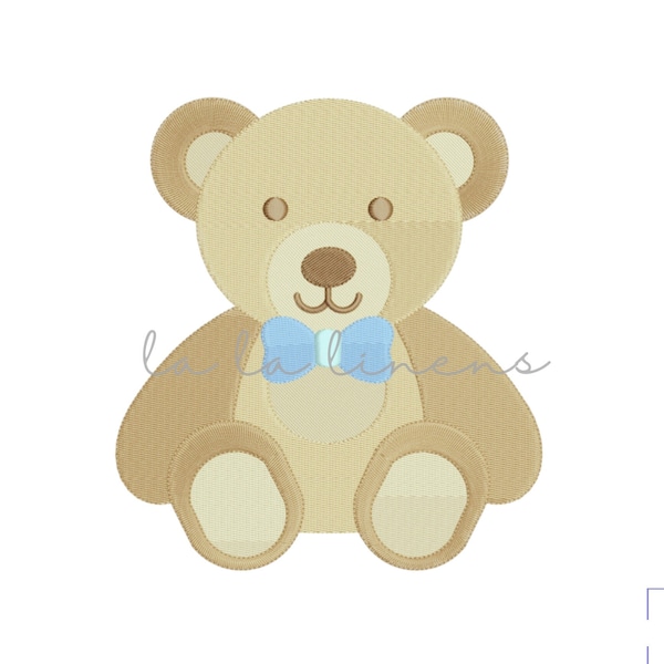Teddy Bear | Machine Embroidery | Embroidery Design | 4x4 | 5x7 | 6x10 | Baby Gift | Monograms | 3 Sizes | 2.5 in | 4 in | 6 in