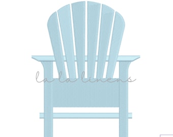 Diseño de bordado a máquina de silla Adirondack (descarga digital)