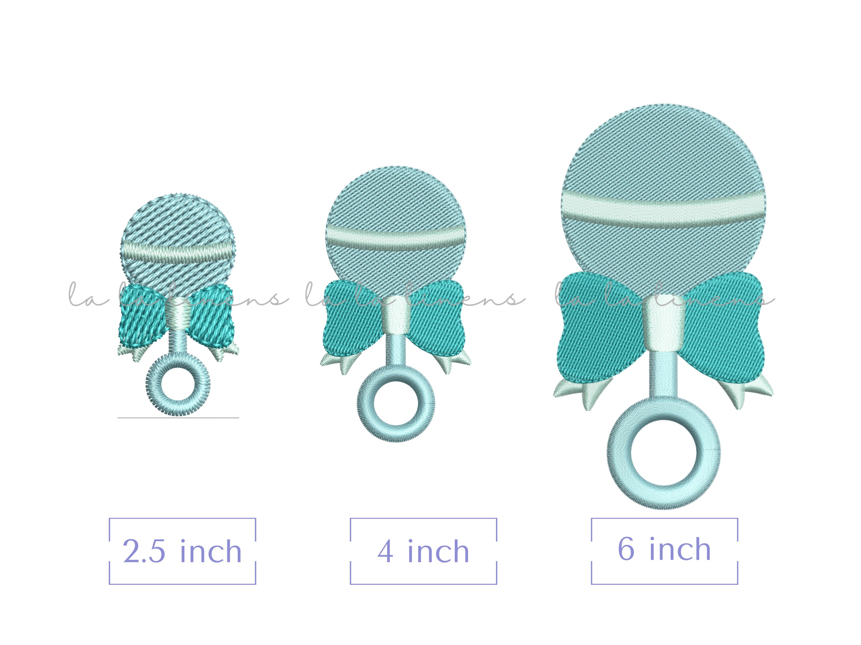 Machine Rattle Baby Rattle Machine Embroidery Design: 4x4, 5x7, 6x10 (digital Download ...