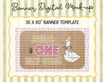 Silly Goose Birthday Shirt Design | Fun Goose Birthday Graphic | Editable Canva Design | Birthday Party Shirt | Digital Download