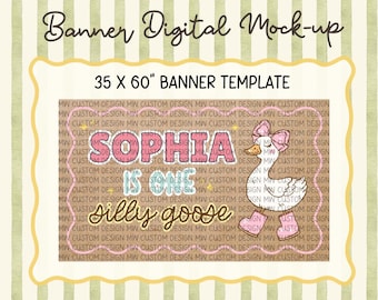 Silly Goose Birthday Shirt Design | Fun Goose Birthday Graphic | Editable Canva Design | Birthday Party Shirt | Digital Download