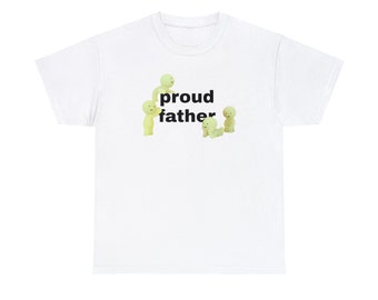 Smiski Proud Father 90s Baby Tee | Quality 100% Cotton Shirt | Sustainably made