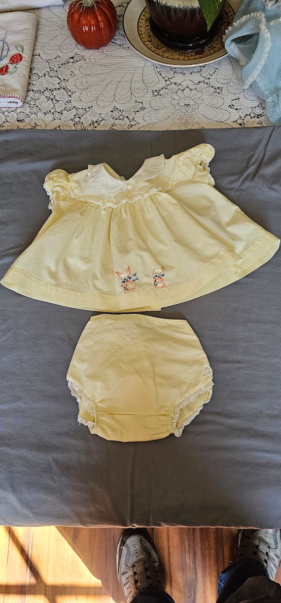 0-3 Months Infant Girls Dress 2-Piece