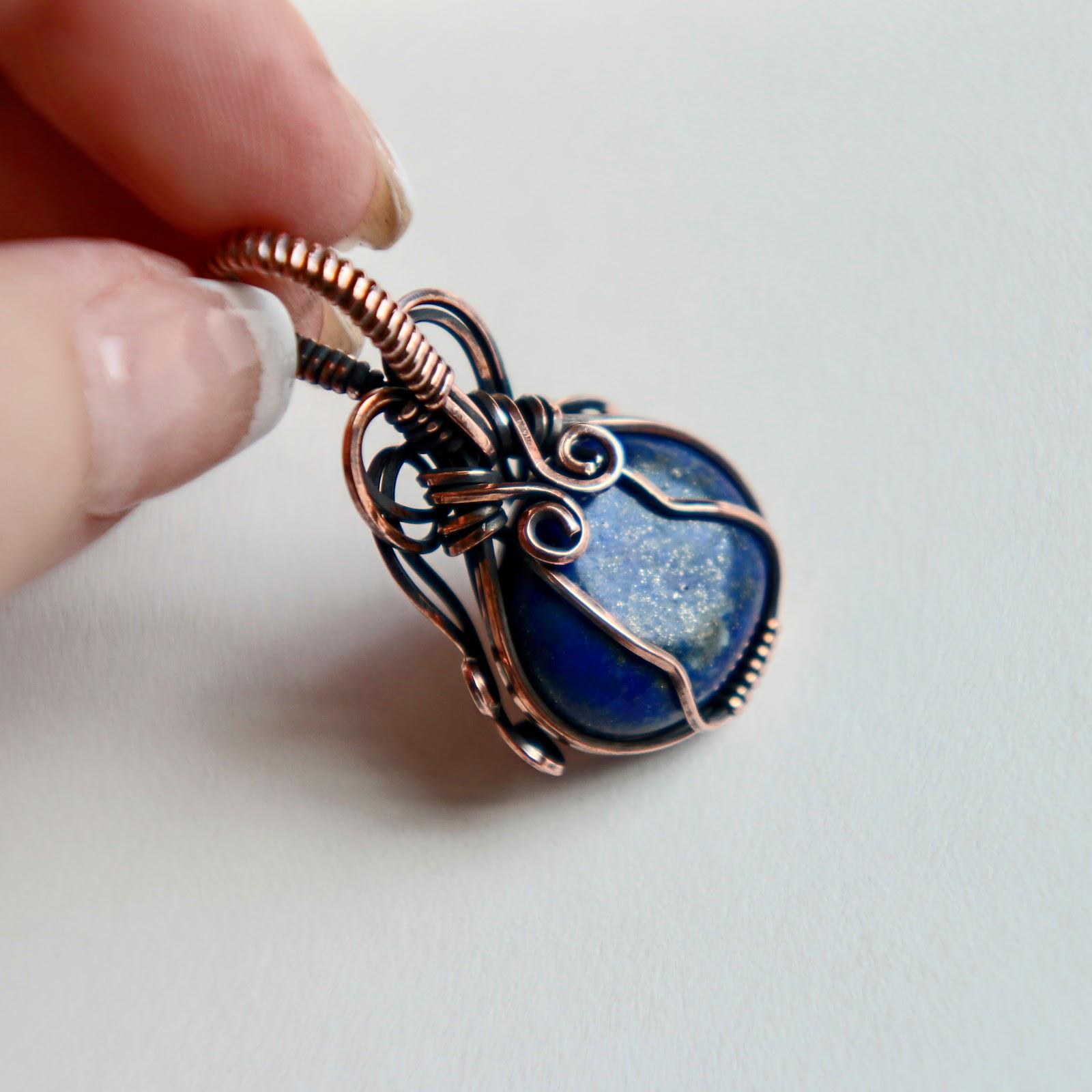 ソーダライトワイヤーラップネックレス - Etsy 日本