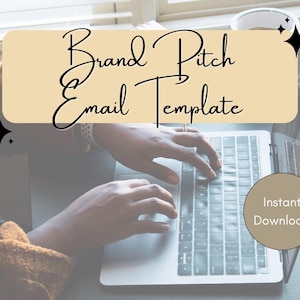 Modello di pitch e email del marchio per creatori di contenuti e influencer, facile da usare, plug and play, outreach per collaborazioni e partnership