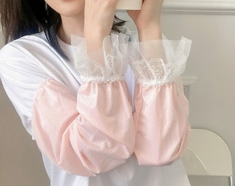 Summer Sun Protection Sleeves Loose Long Length UV Protection - Fake Sleeve Driving Lace - Thin Arm Glove