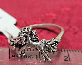 sterling silver UNICORN H-6U ring