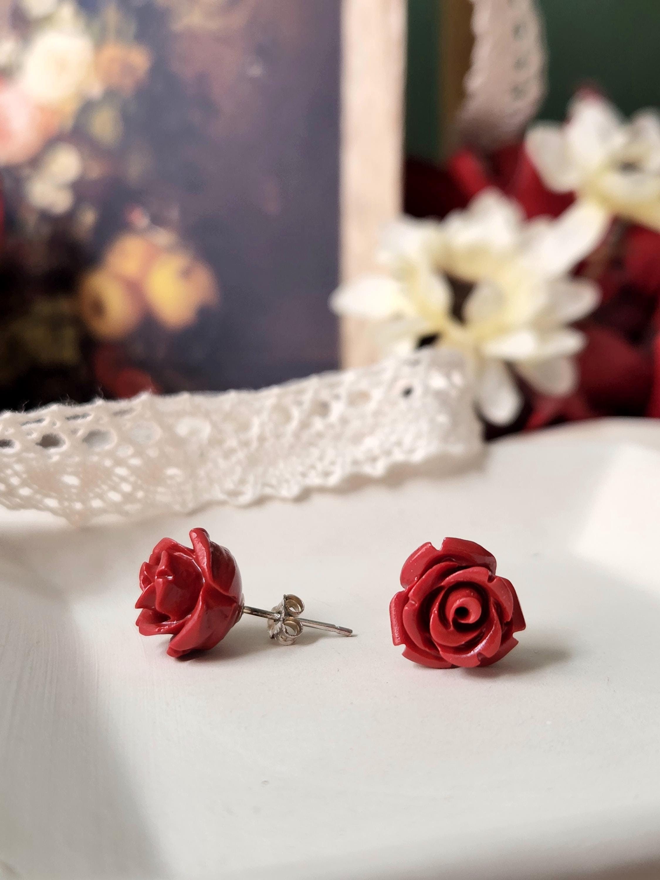 Silber Rosen Kinder Ohrringe Kaufen | , 17,90