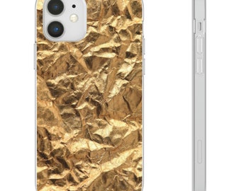 Gold Marble phone case, aesthetic gold case, IPhone, Samsung, Golden, Unique case, Gift packaging