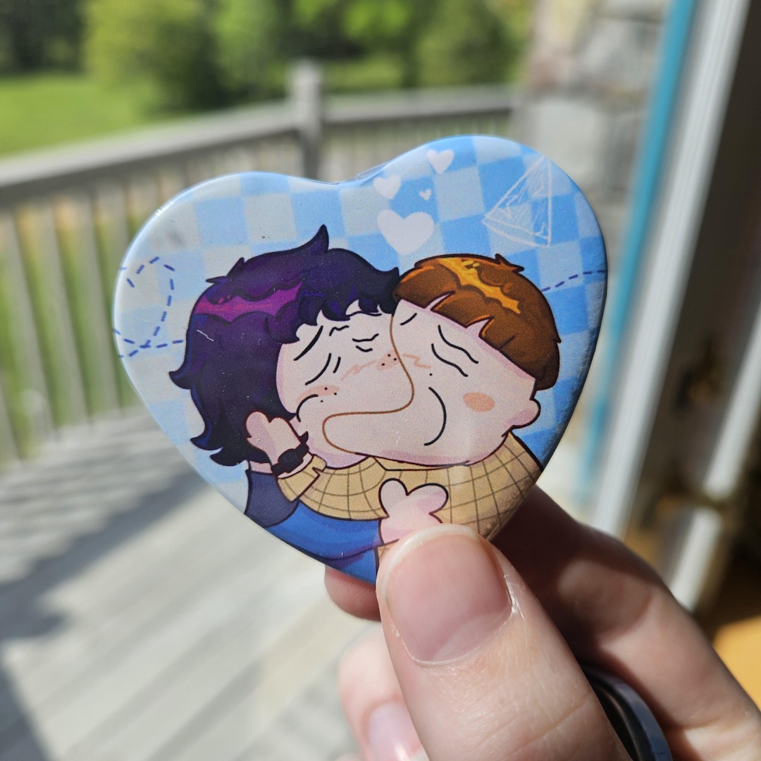 Byler Heart Pin Badge | Meme | Funny | Strange Things | Yaoi | Ship - Etsy