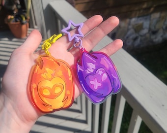Monkie King and Macaque Keychains | Sun wukong | Shadow peach | Lego Monkie Kid
