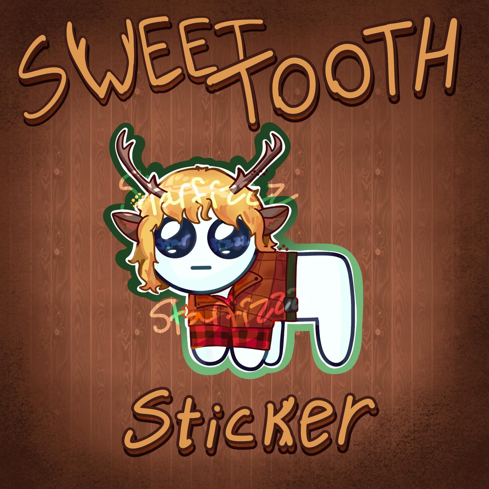 Sweet Tooth Sticker | Gus | Fanart - Etsy