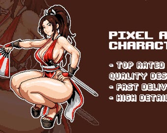 Custom Pixel Art Avatar or Portrait made for you in any expression