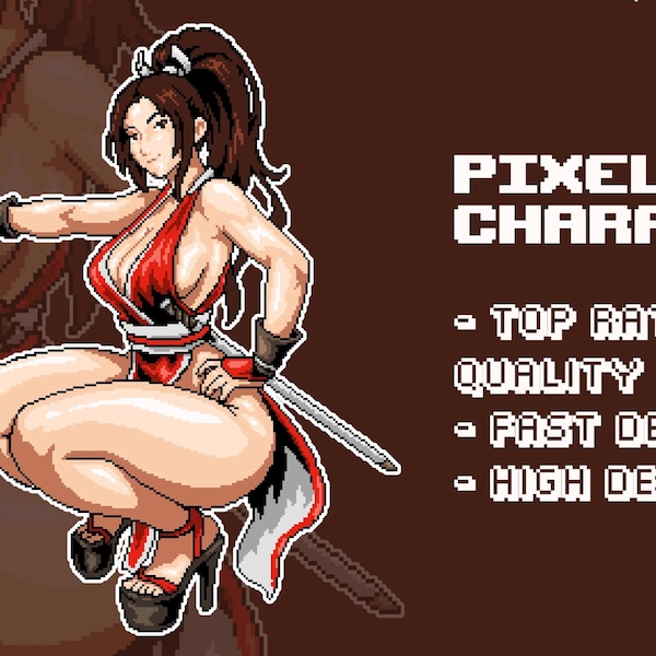 Avatar o retrato de Pixel Art personalizado hecho para ti en cualquier expresión