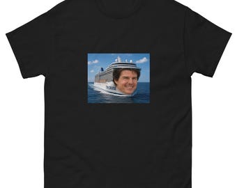 Tom Cruise Ship Face Meme T-Shirt, Funny Pop Culture Apparel
