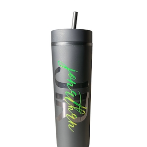 Customizable acrylic tumblers (Permanent vinyl) Single customization