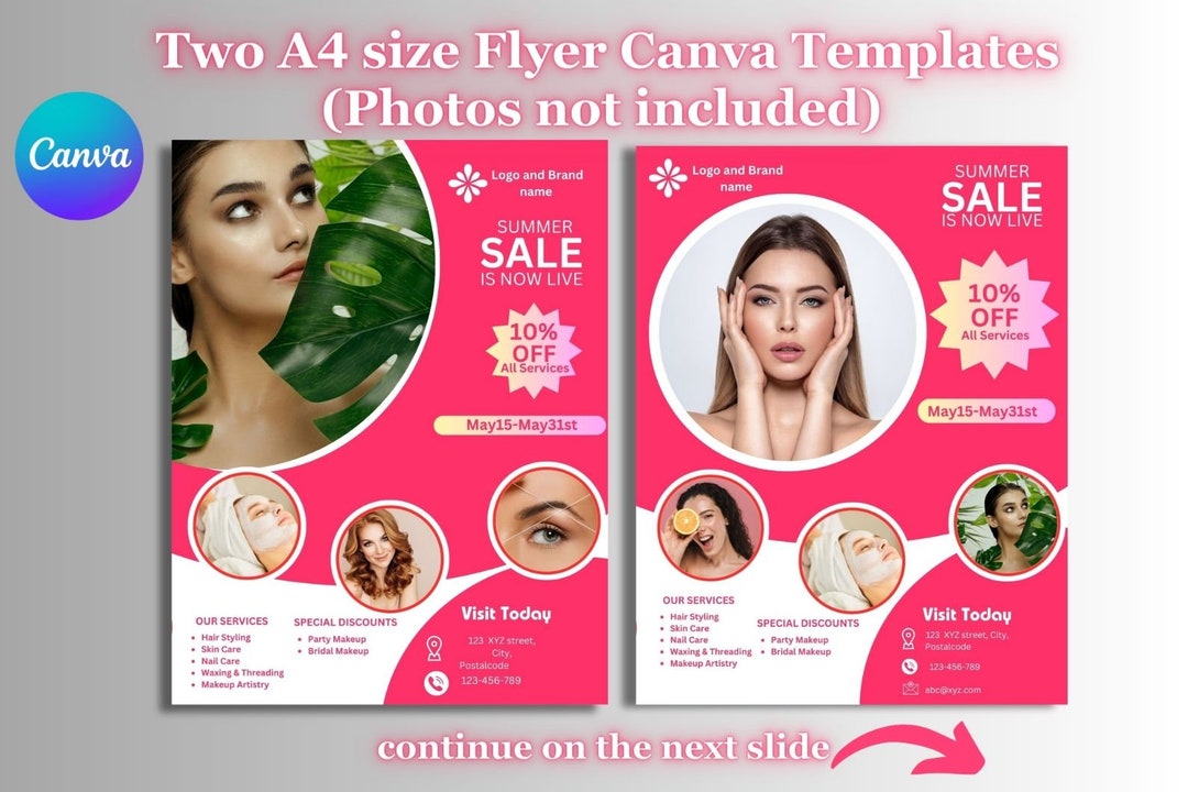 Hair and Beauty Flyer, Beauty Salon Launch Flyer, Lash Flyer, Spa