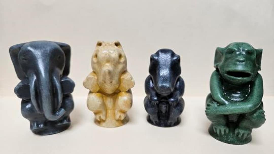 Jumanji Game Pieces Set 3D Printed Elephant Rhinoceros Etsy