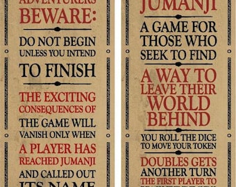 Jumanji - Etsy