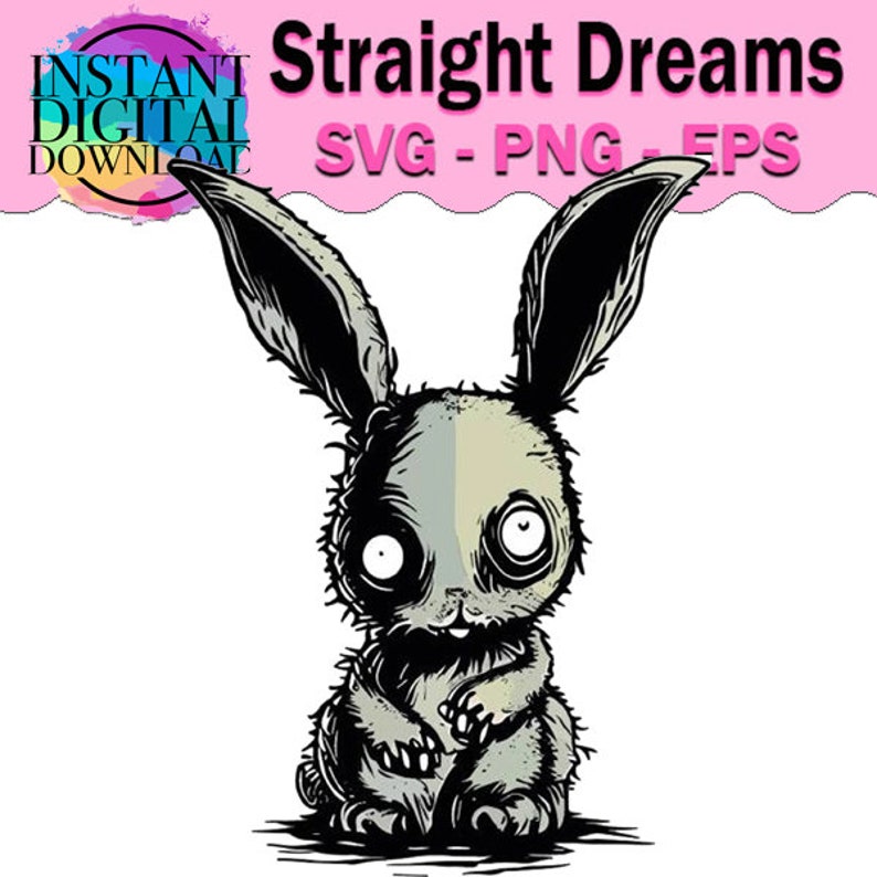 Dark Rabbit Stickers Creepy Rabbits T-shirts, Stickers, Sublimation - Etsy
