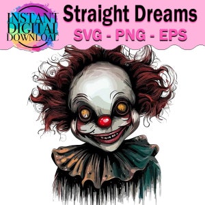 Creepy clowns for T-shirts