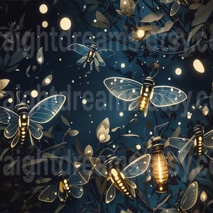 Firefly Seamless Sublimation 20oz Tumbler Design, Picture Tumbler Wrap, Sublimation Design