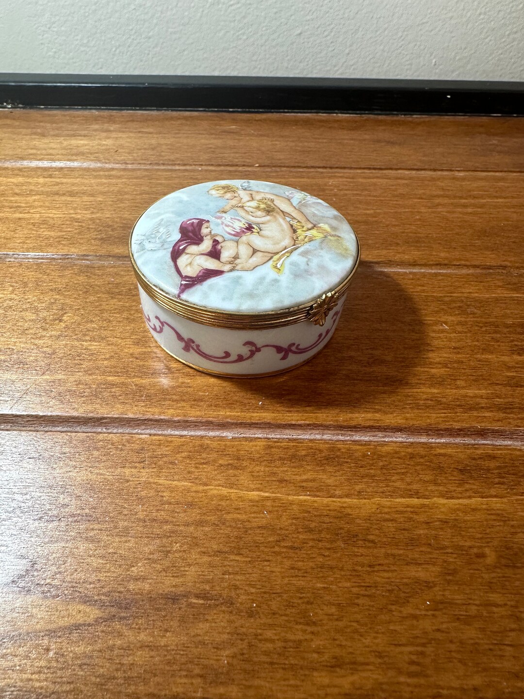 Vintage Limoges France Porcelain Artistique Trinket Box Etsy
