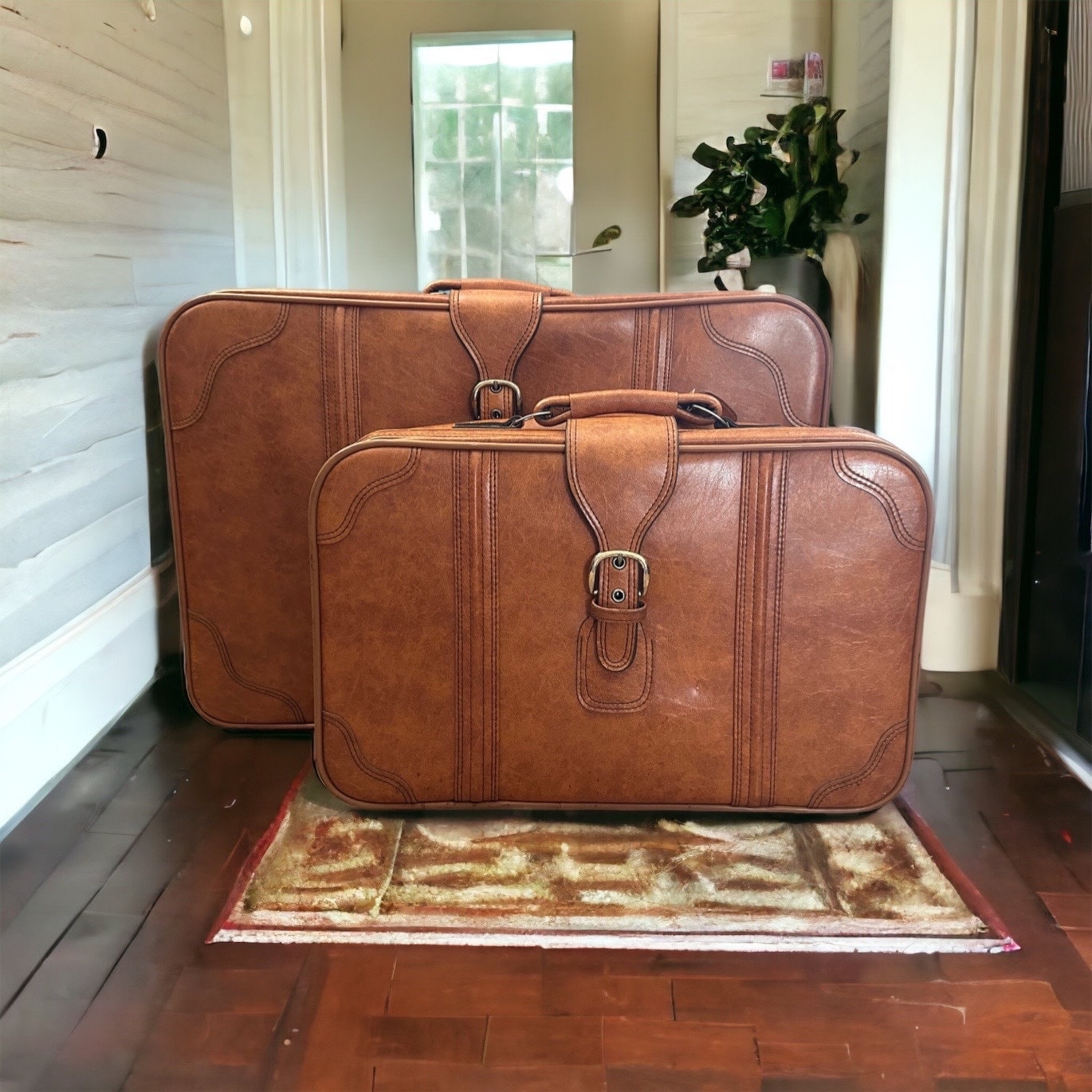 Sold at Auction: MCM VINTAGE convolute luggage.