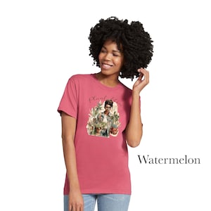 Plant Mom, Black Woman, Comfort Colors, Floral Shirt, Flower Shirt, Plant Shirts, Women Gift, Ladies Shirt, Best Friend Gift, Graphic Tees
