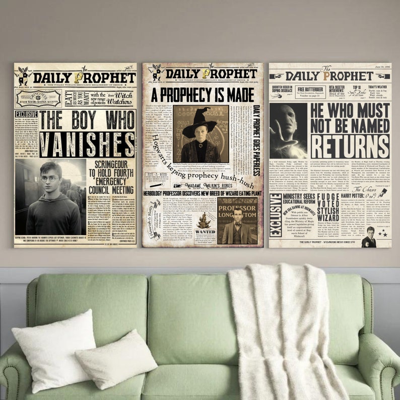 Daily Prophet Printable PDF HP Digital Poster Printable Wall - Etsy