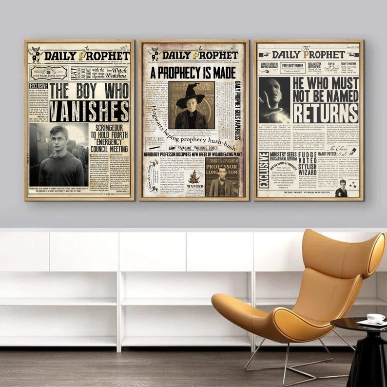 Daily Prophet Printable PDF HP Digital Poster Printable Wall - Etsy