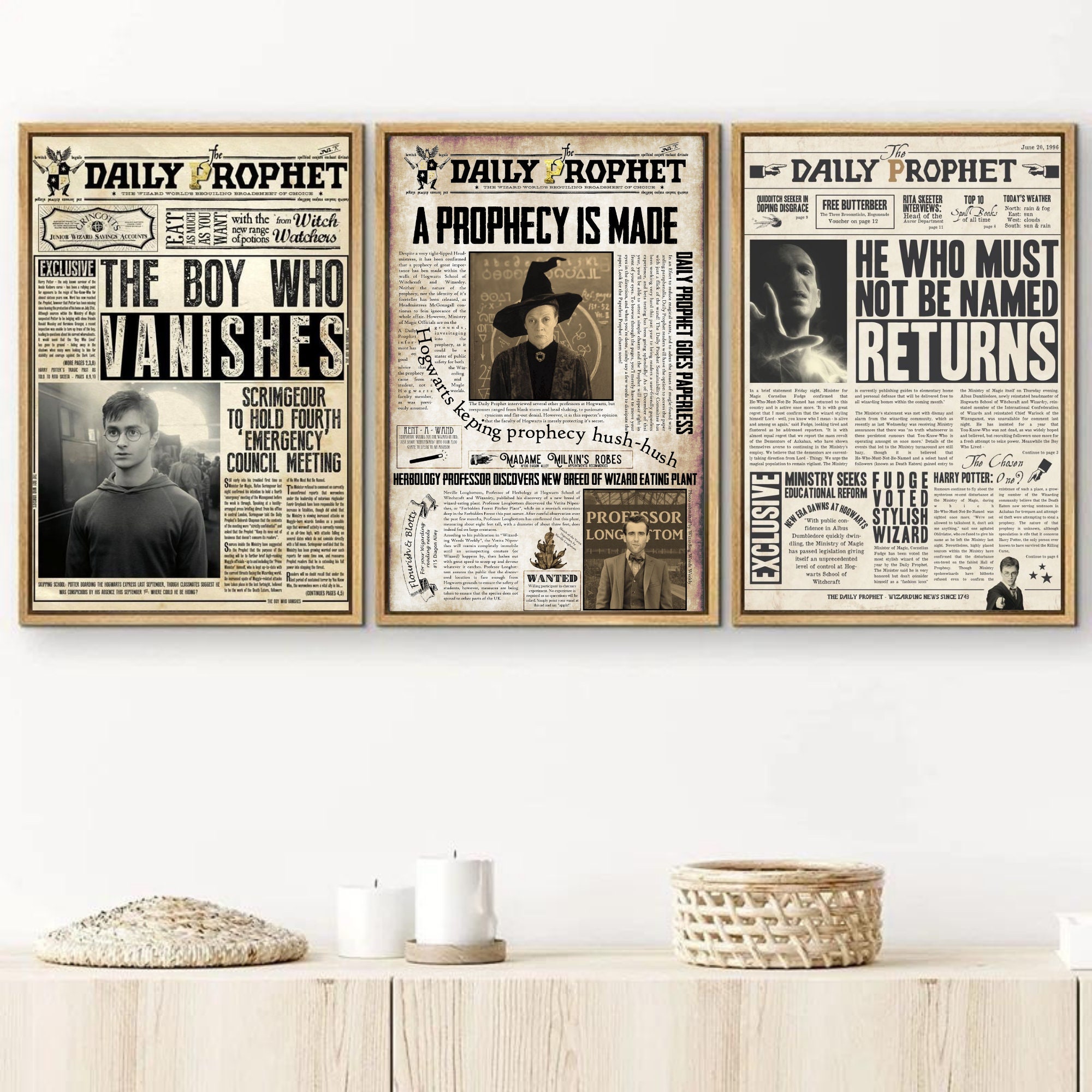 Daily Prophet Printable PDF HP Digital Poster Printable Wall - Etsy