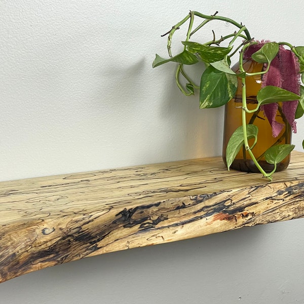 Live Edge Shelves 1.75" Thickness-Custom Orders, Natural edge wood, Rustic live edge floating shelf, Raw edge floating shelf, Hanging shelf