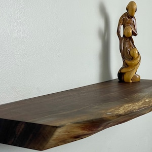 Live Edge Shelves 1.75&quot; Inch Thickness-Custom Orders, Natural edge wood, Rustic live edge floating shelf, Raw edge floating shelf, Walnut
