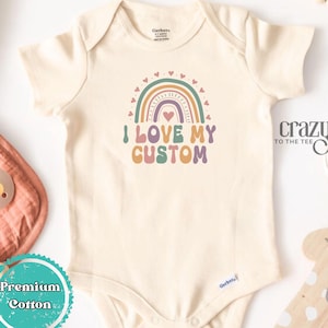I Love My Personalized ONESIES® Brand, Custom I Love Baby Bodysuit, I love my Aunt